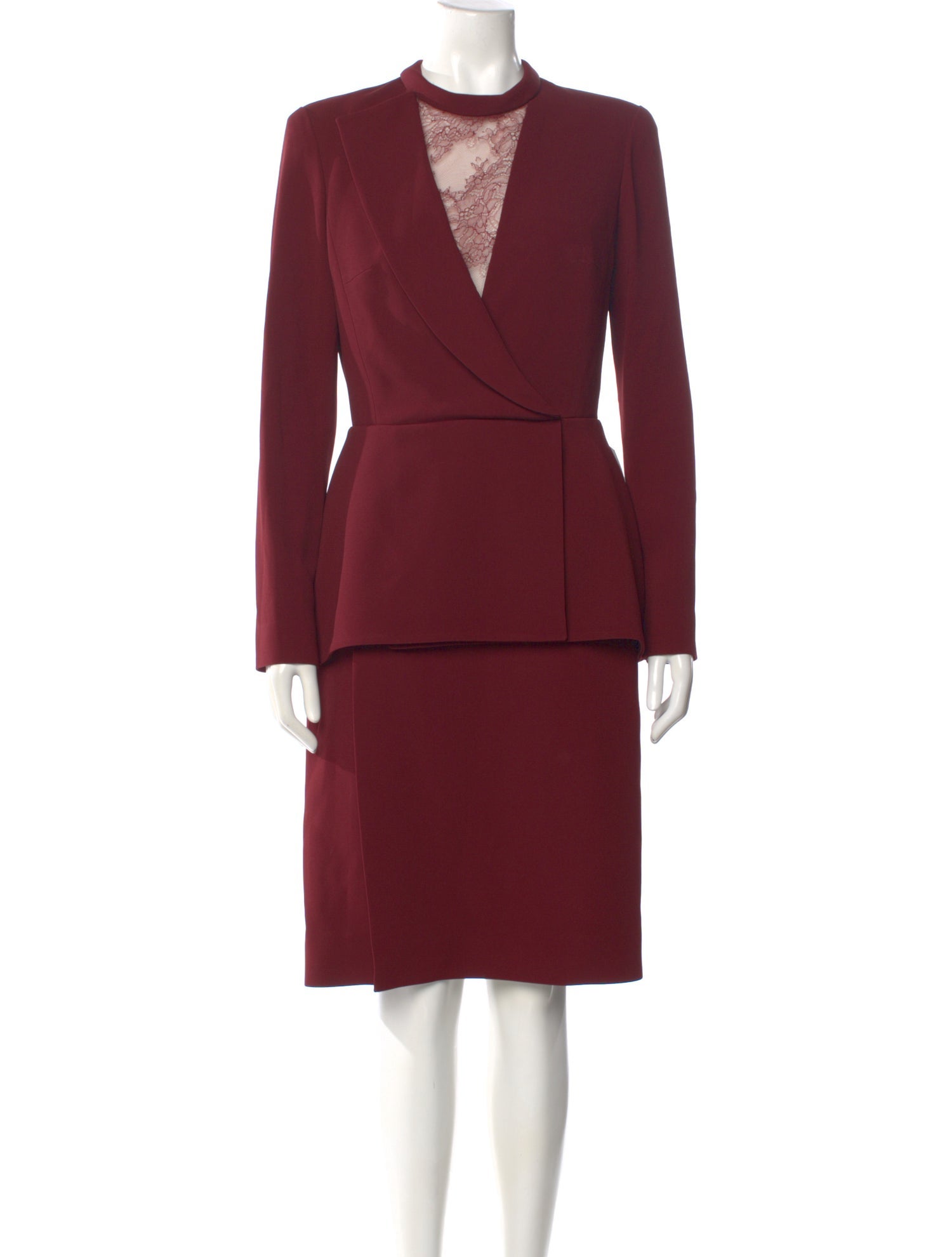 Elie Saab Mock Neck Midi Length Dress w/ Tags