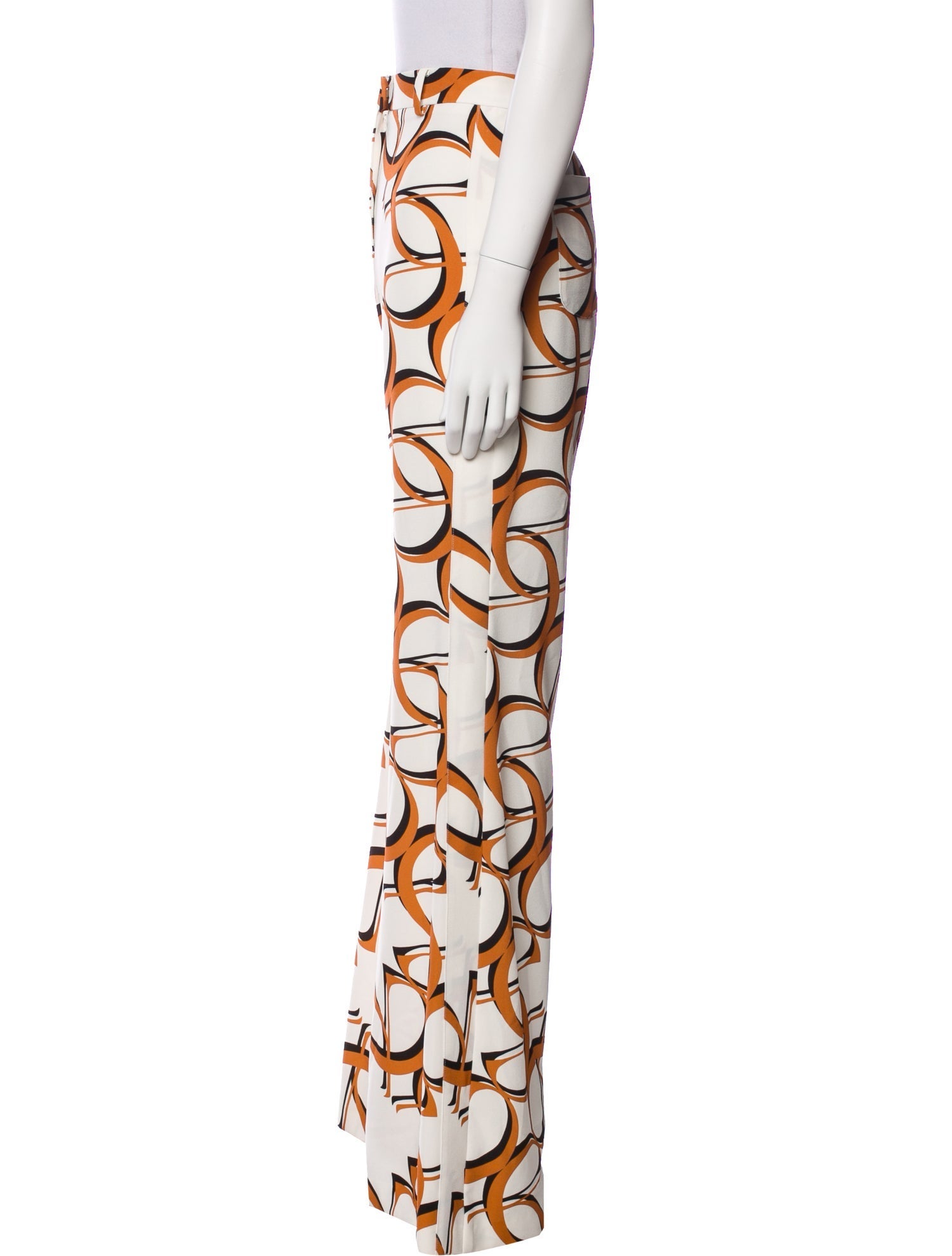 Elie Saab Printed Wide Leg Pants