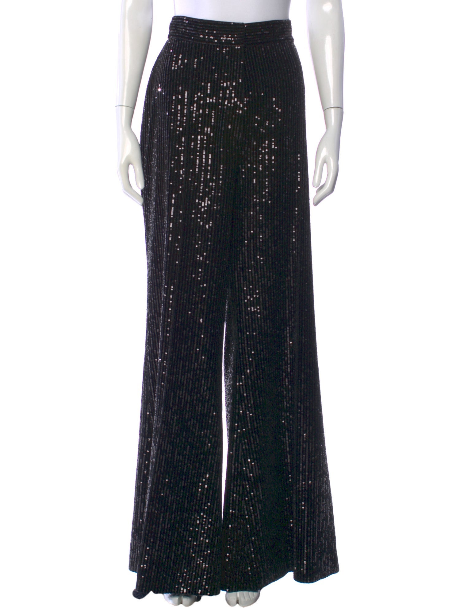 Elie Saab Sequin Wide Leg Pants