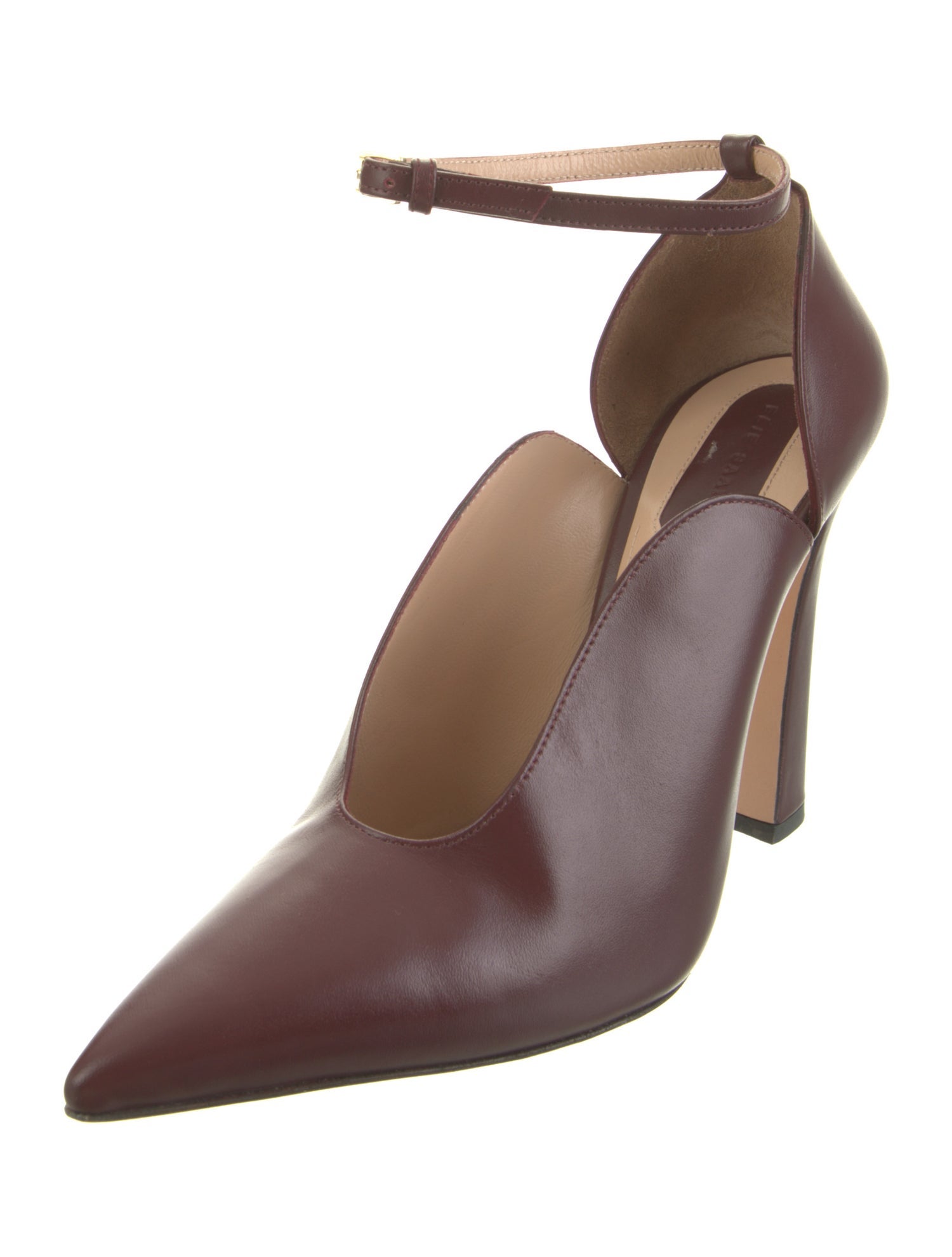 Elie Saab Leather D'Orsay Pumps