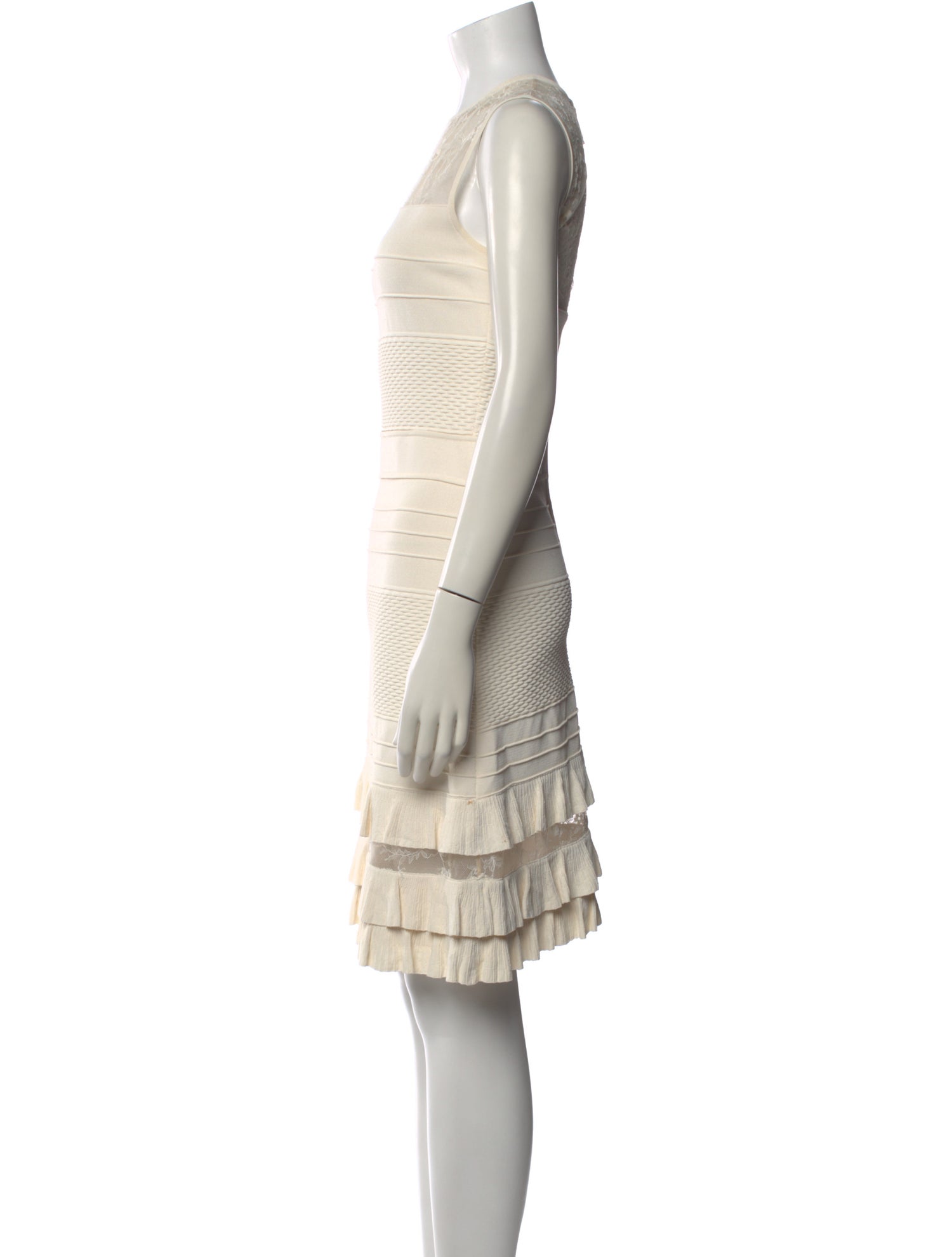 Elie Saab Crew Neck Knee-Length Dress