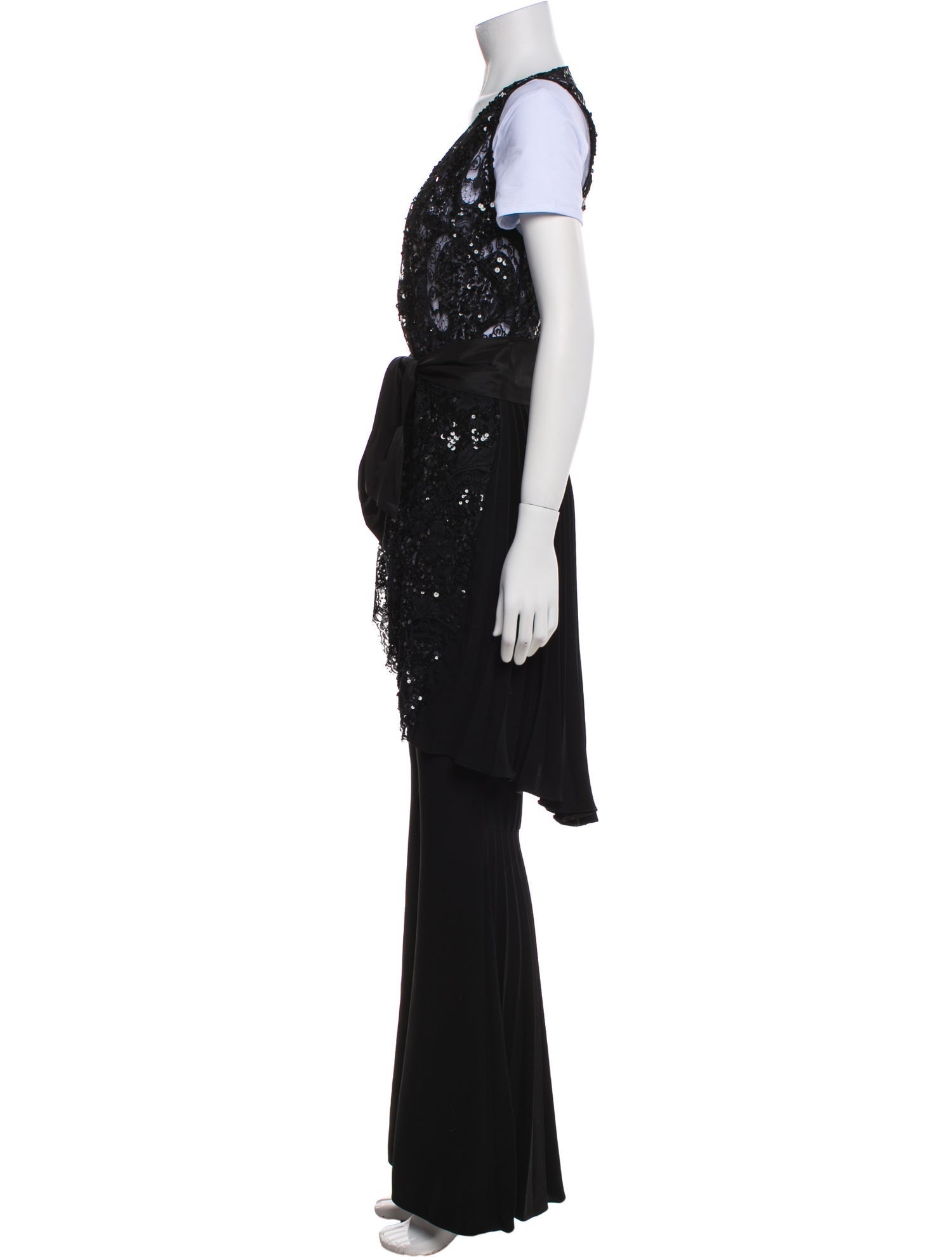 Elie Saab Silk Lace Pattern Pant Set