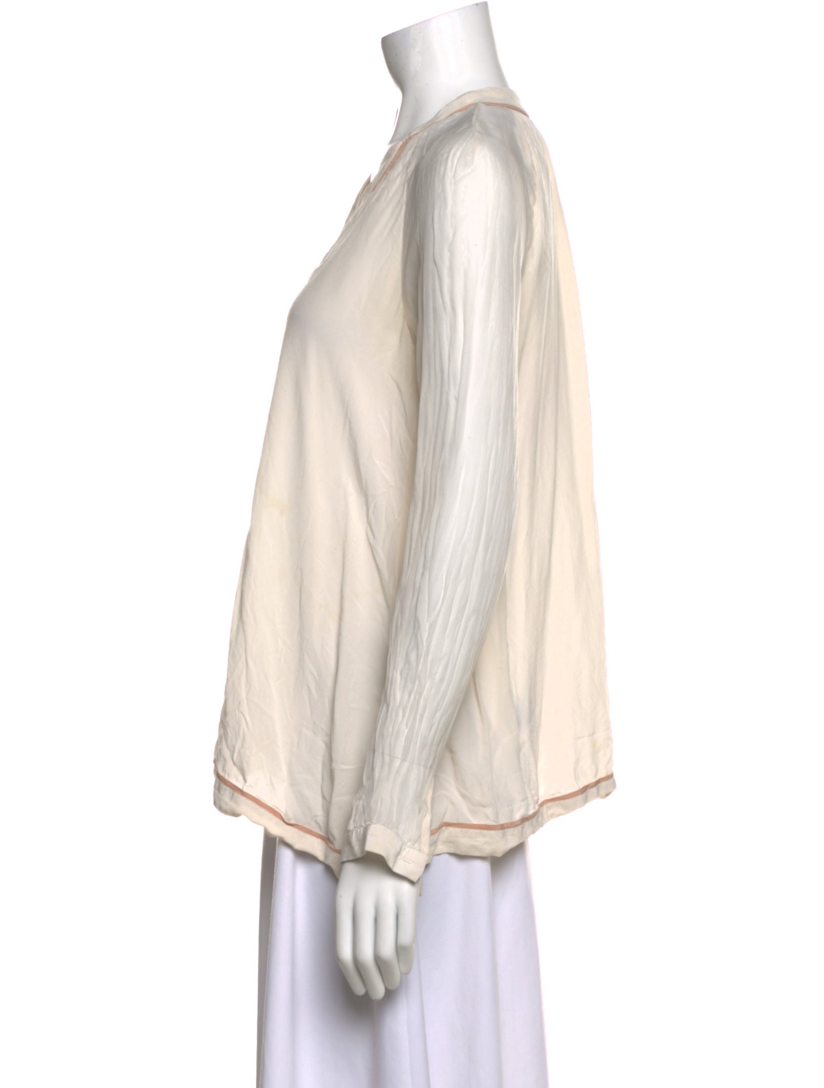 Elizabeth and James Silk V-Neck Blouse