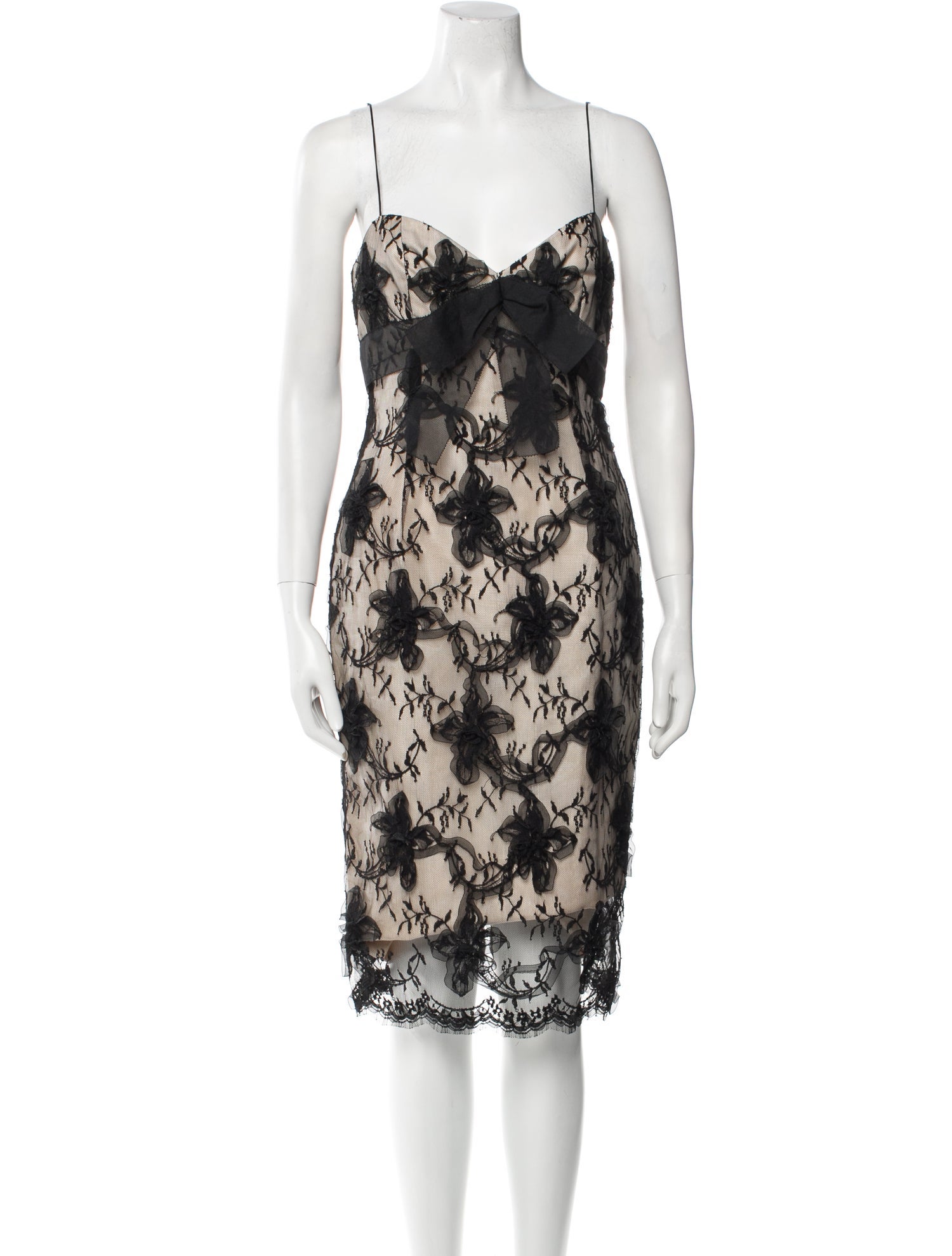 Elizabeth Fillmore Lace Midi Length Dress
