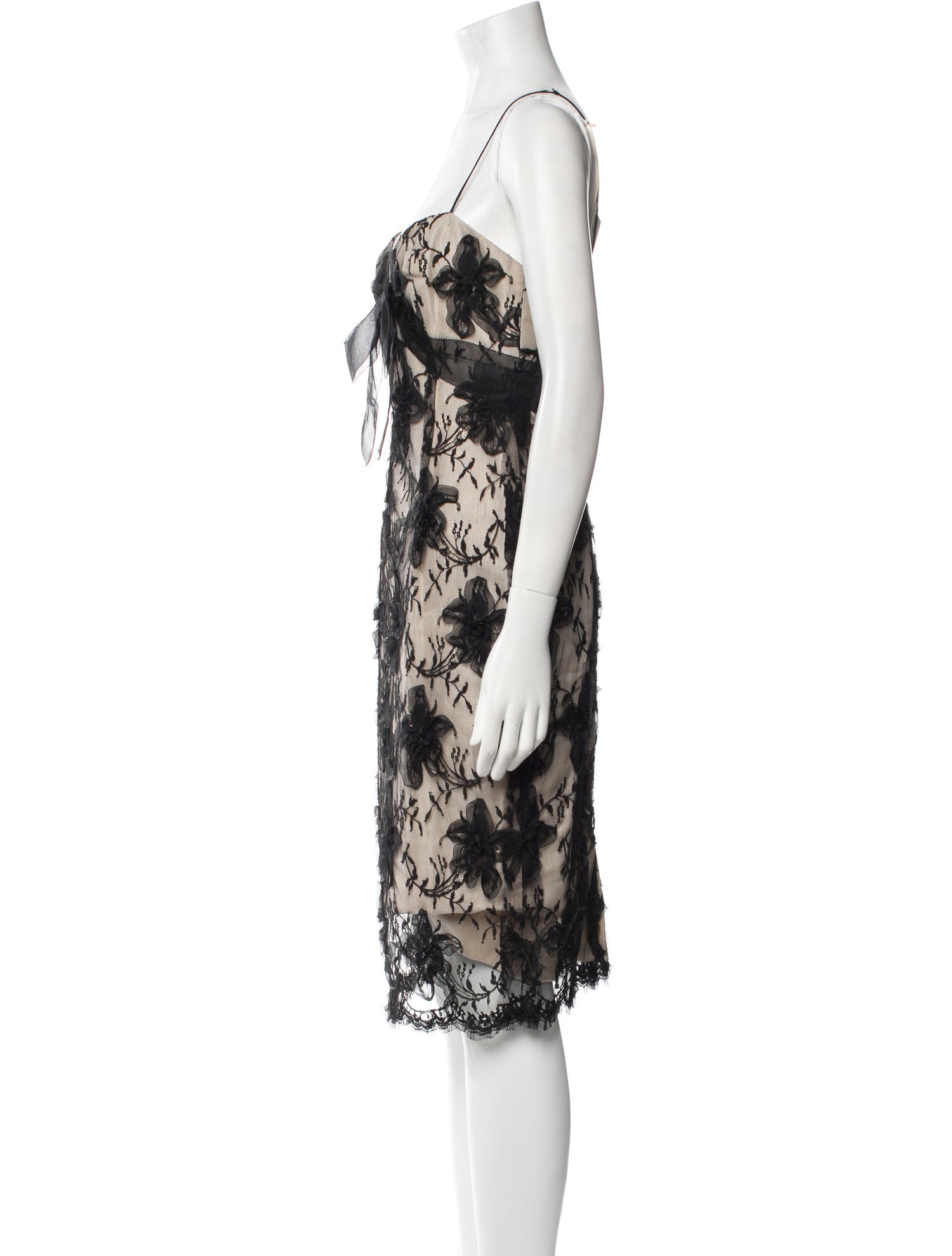 Elizabeth Fillmore Lace Midi Length Dress