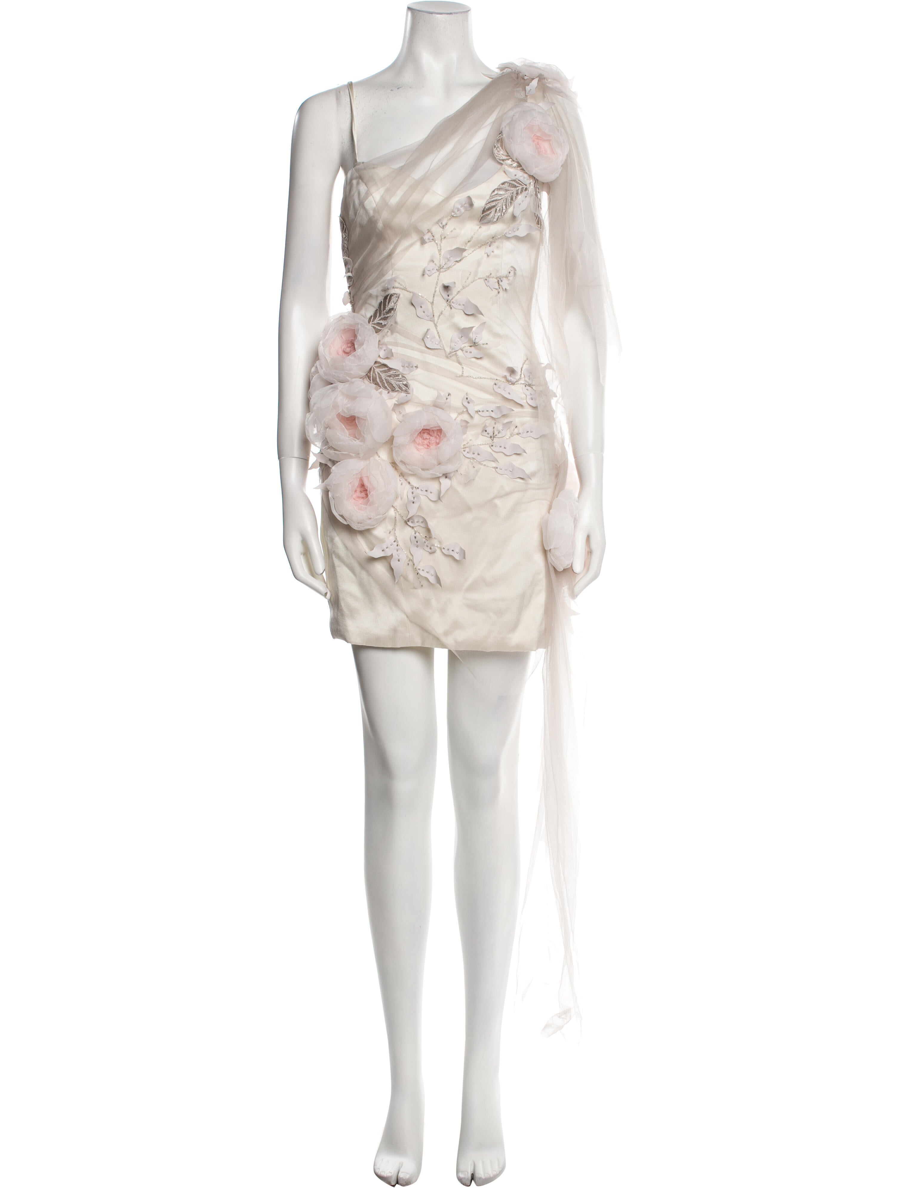 Elizabeth Fillmore Floral Print Mini Dress