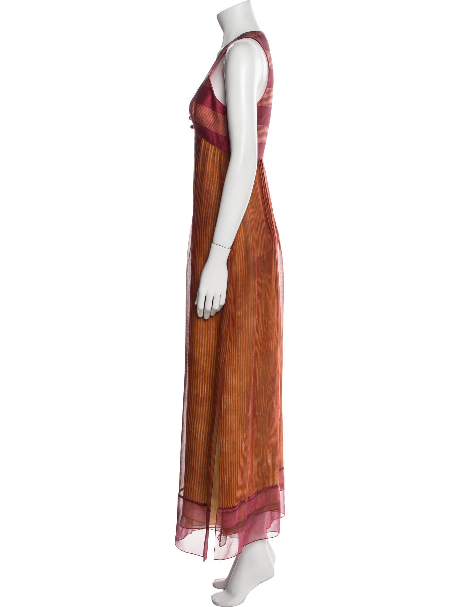 Elizabeth Fillmore Striped Square Neckline Jumpsuit