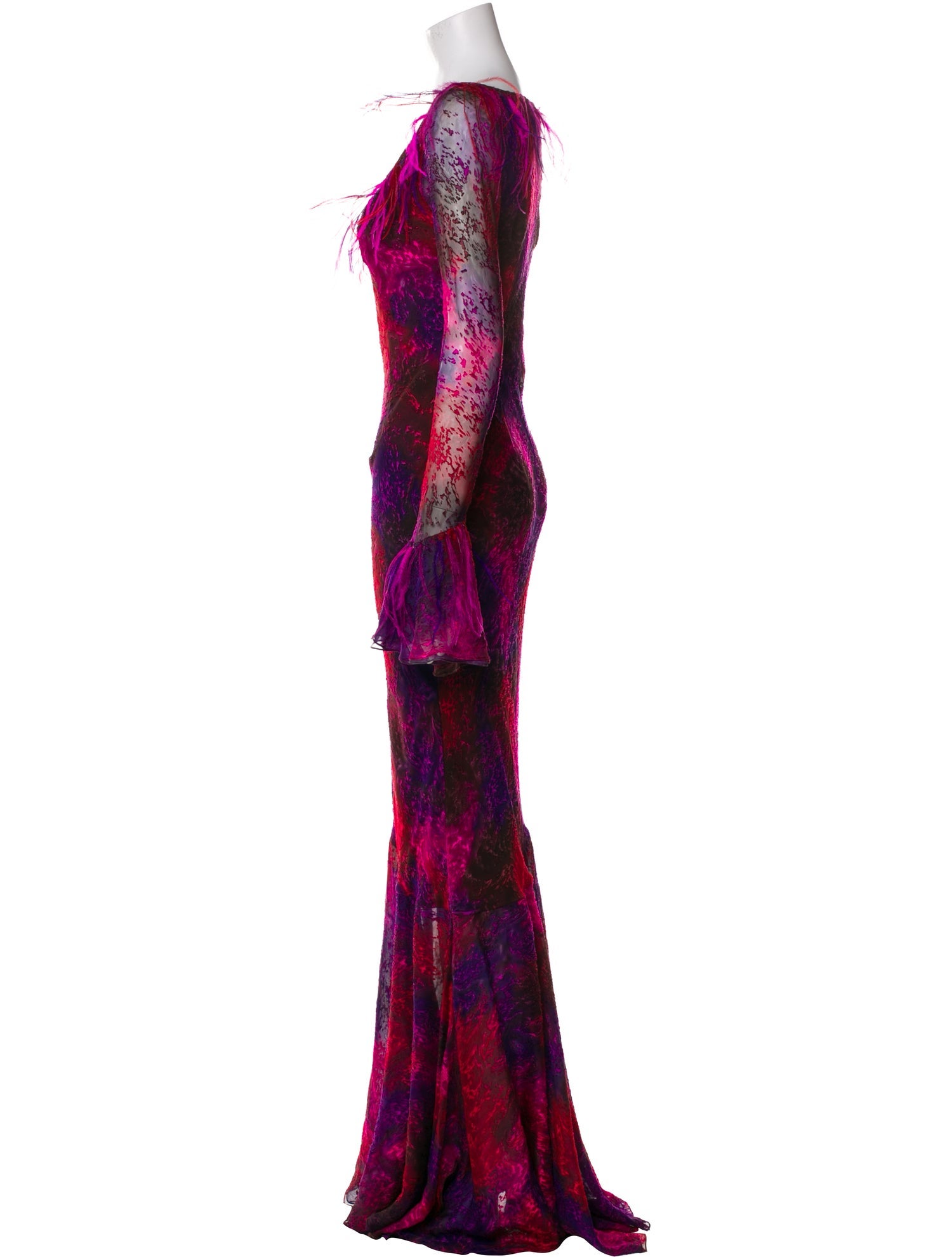 Elizabeth Fillmore Printed Long Dress