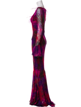 Elizabeth Fillmore Printed Long Dress