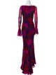 Elizabeth Fillmore Printed Long Dress