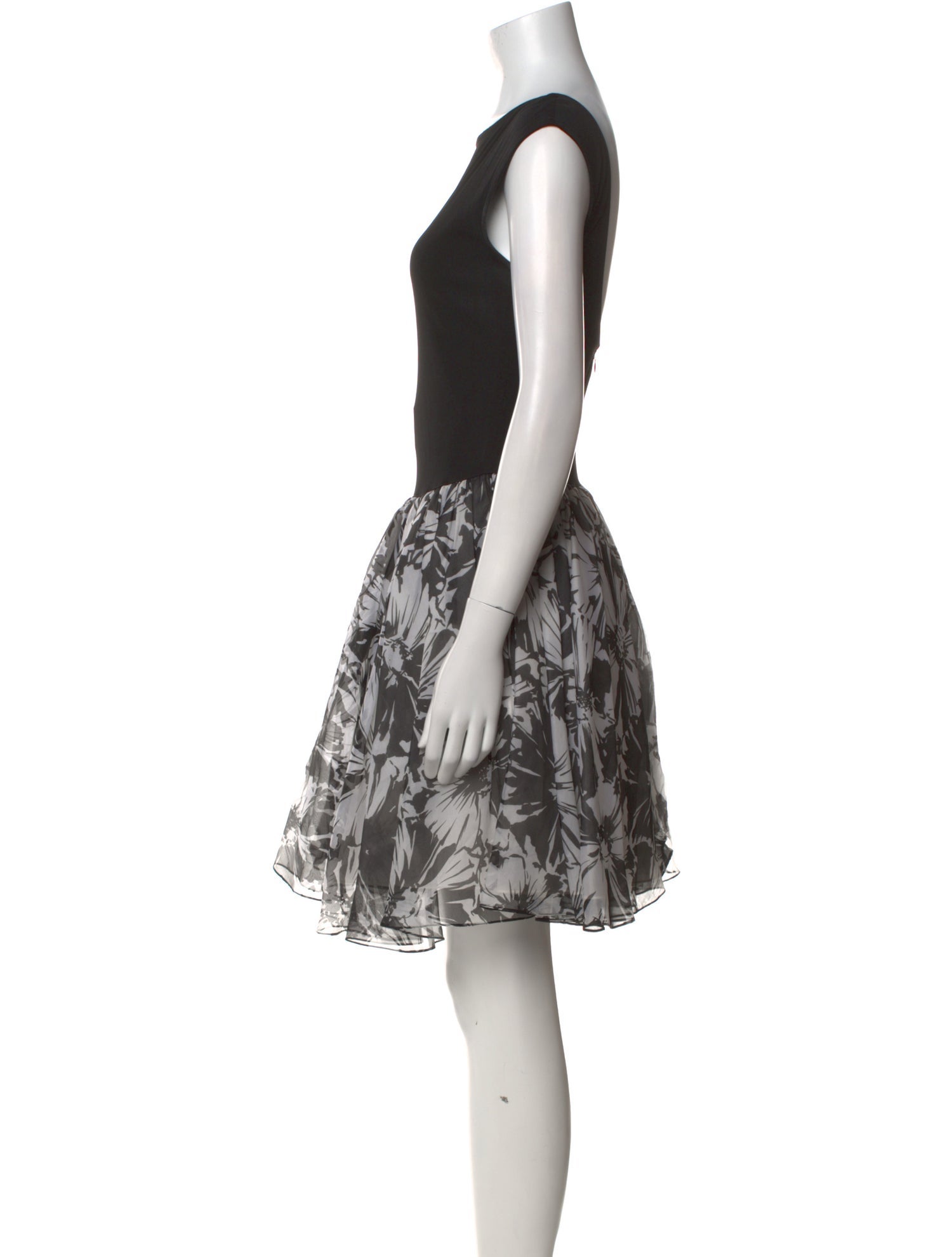 Elizabeth Fillmore Floral Print Mini Dress