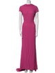 Elizabeth Kennedy Crew Neck Long Dress