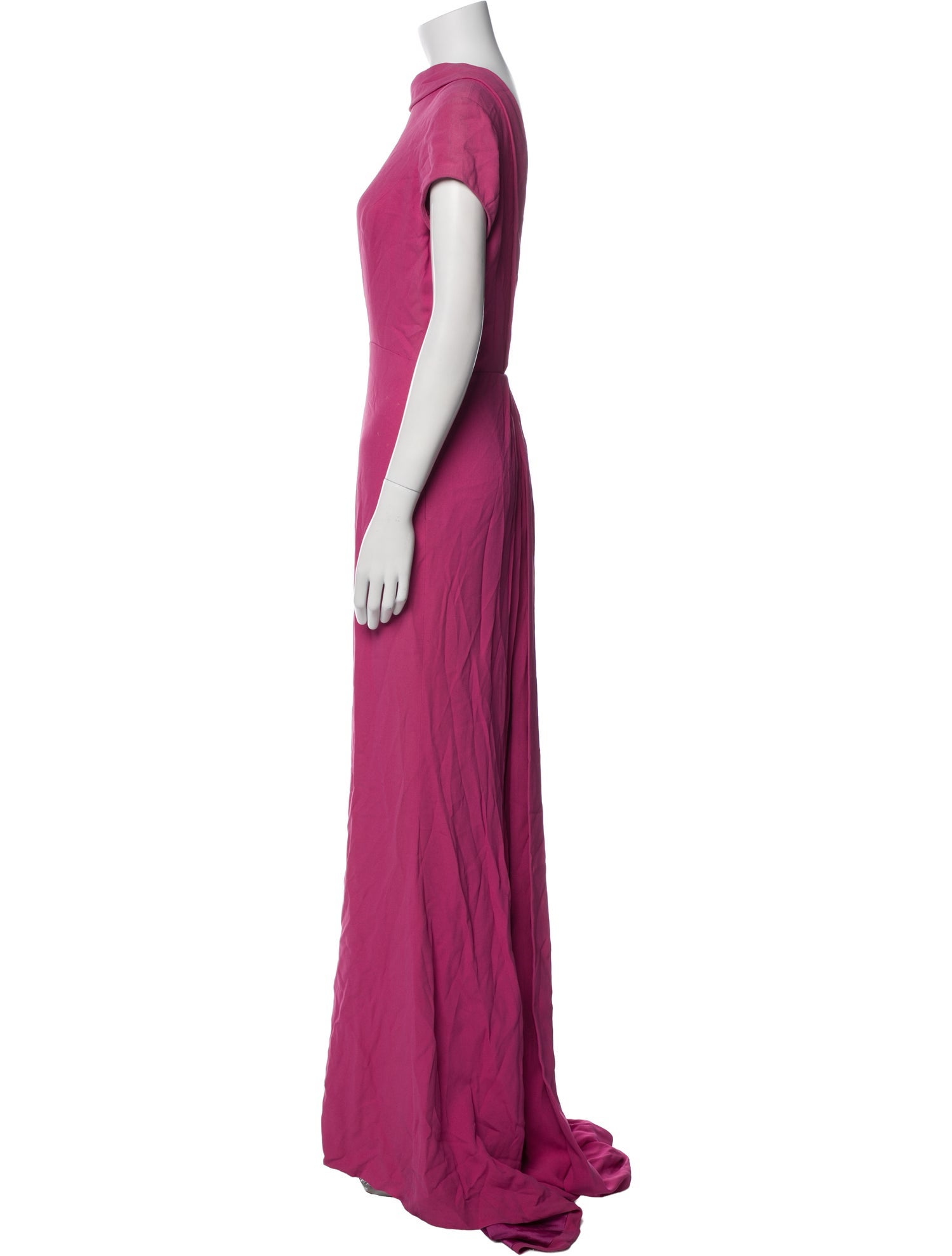 Elizabeth Kennedy Crew Neck Long Dress