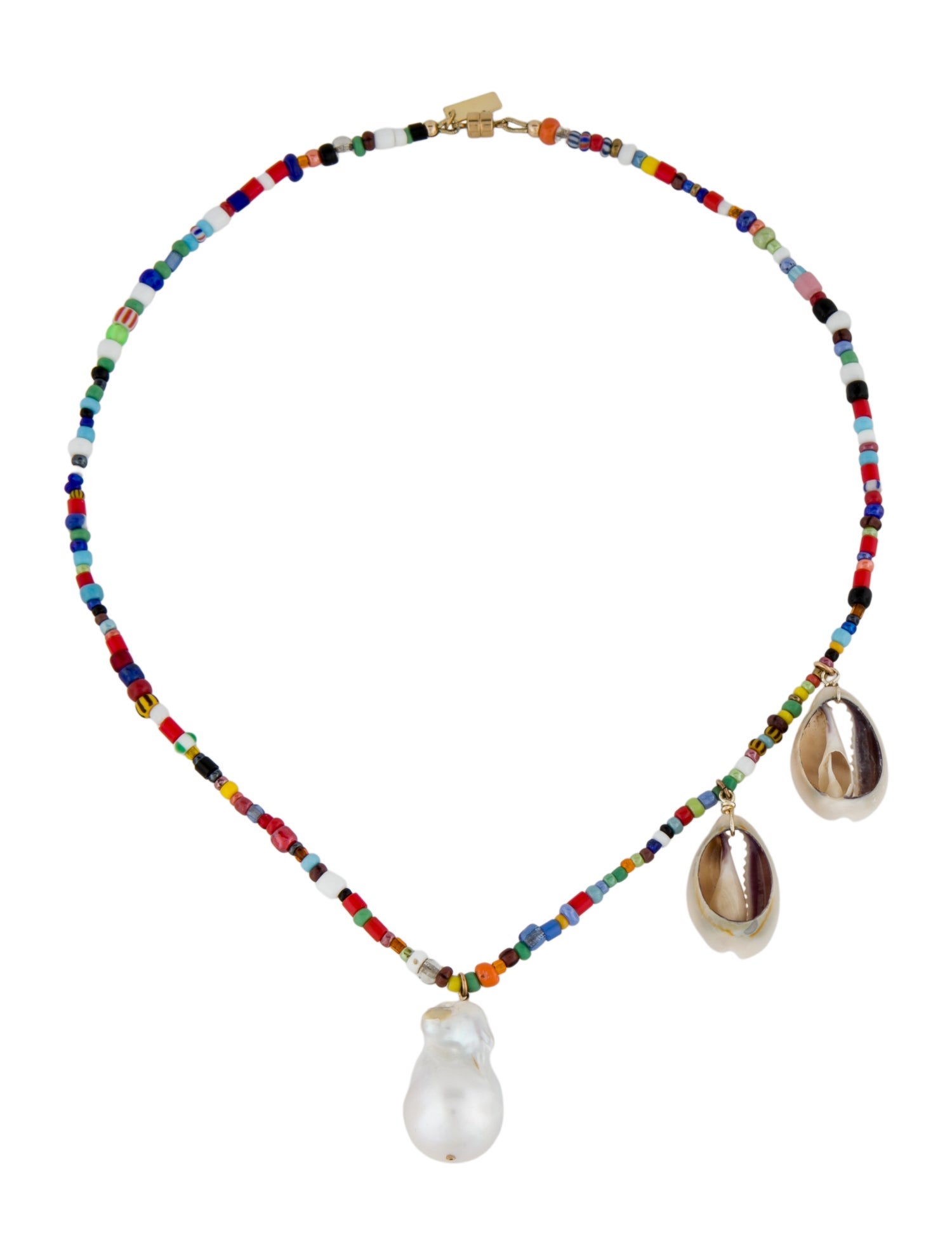 éliou Cultured Pearl & Shell Paxi Multicolor Bead Pendant Necklace
