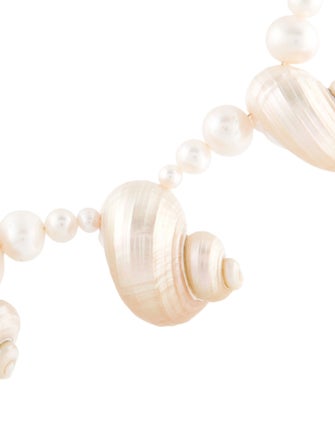 éliou Pearl & Shell Sirena Collar Necklace