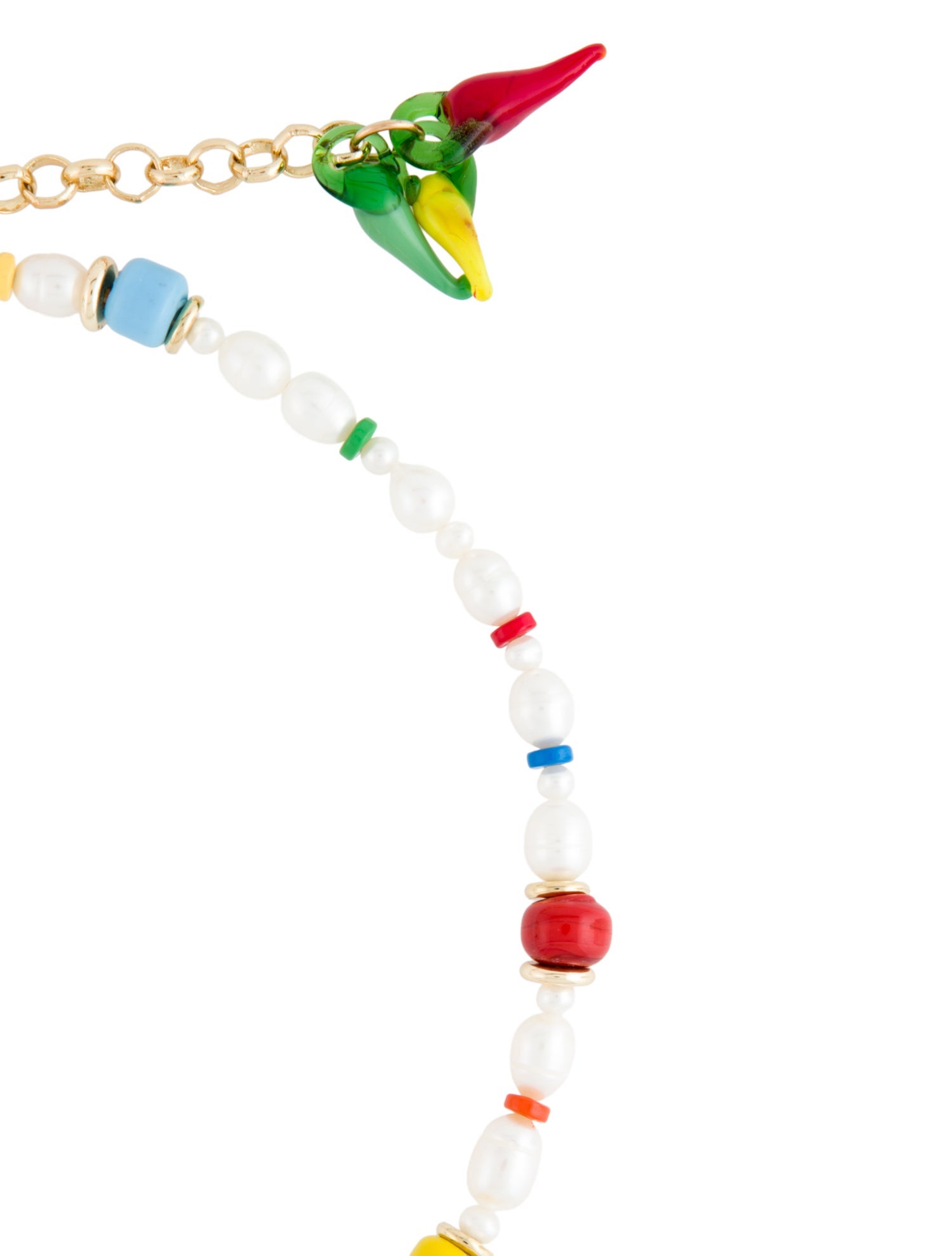 éliou Pearl, Glass & Resin Bead Necklace