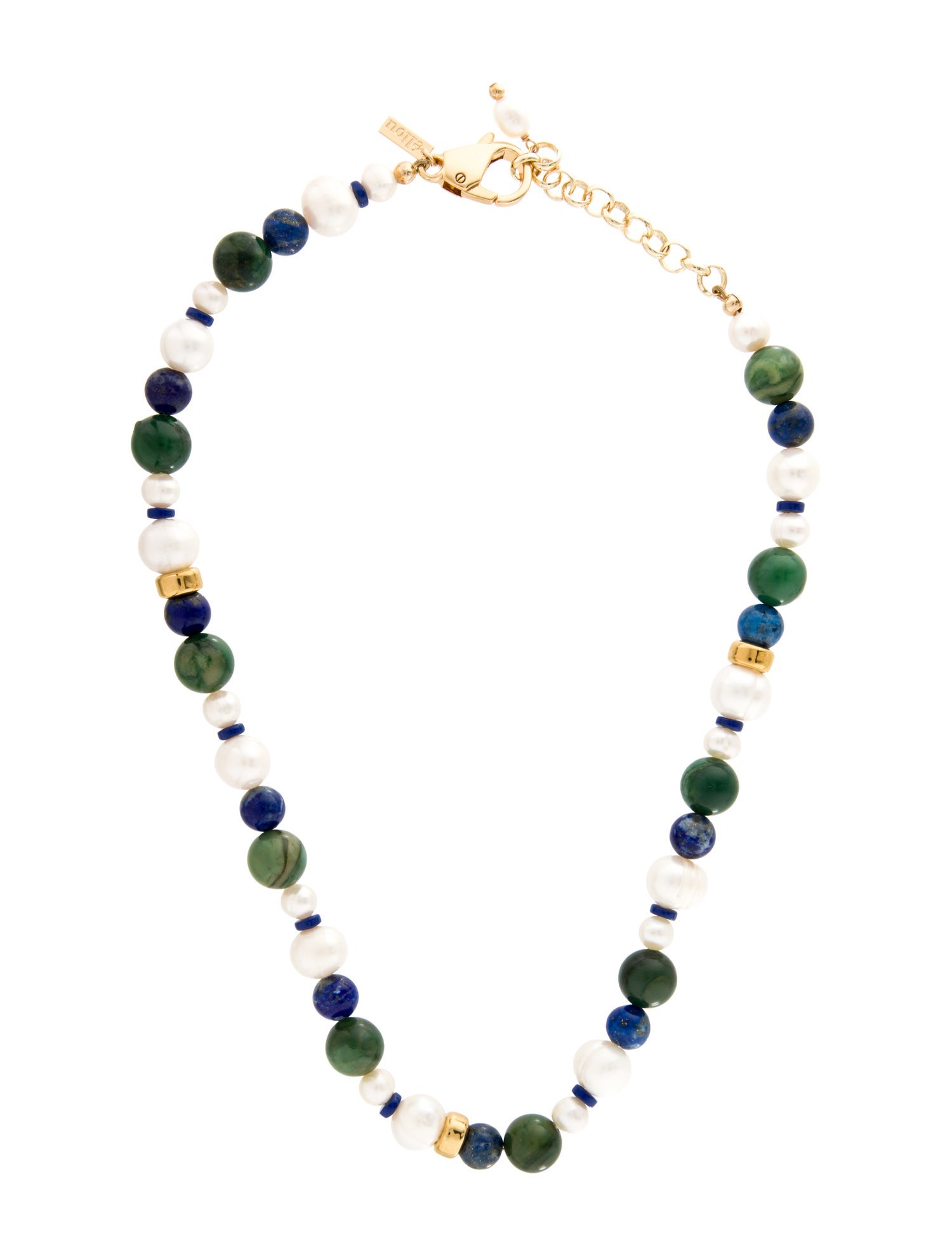 éliou Pearl, Jasper, Lapis Lazuli & Glass Bead STrand Necklace