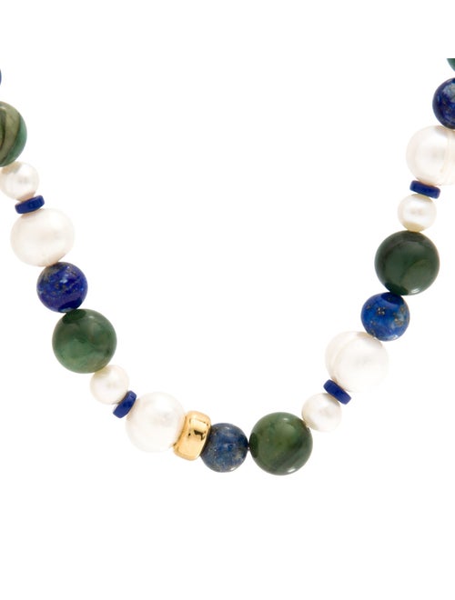 éliou Pearl, Jasper, Lapis Lazuli & Glass Bead STrand Necklace