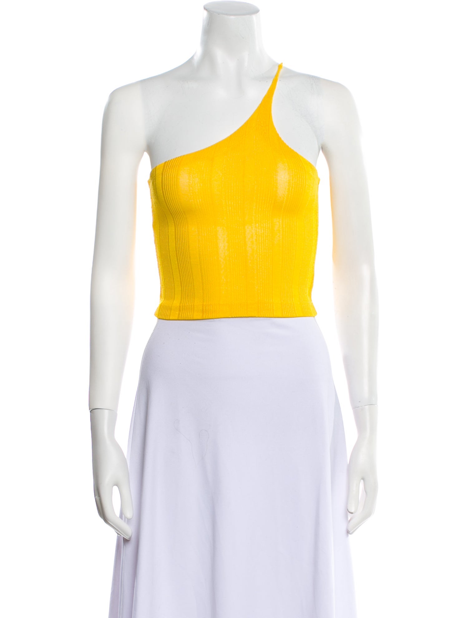 éliou One-Shoulder Sleeveless Crop Top