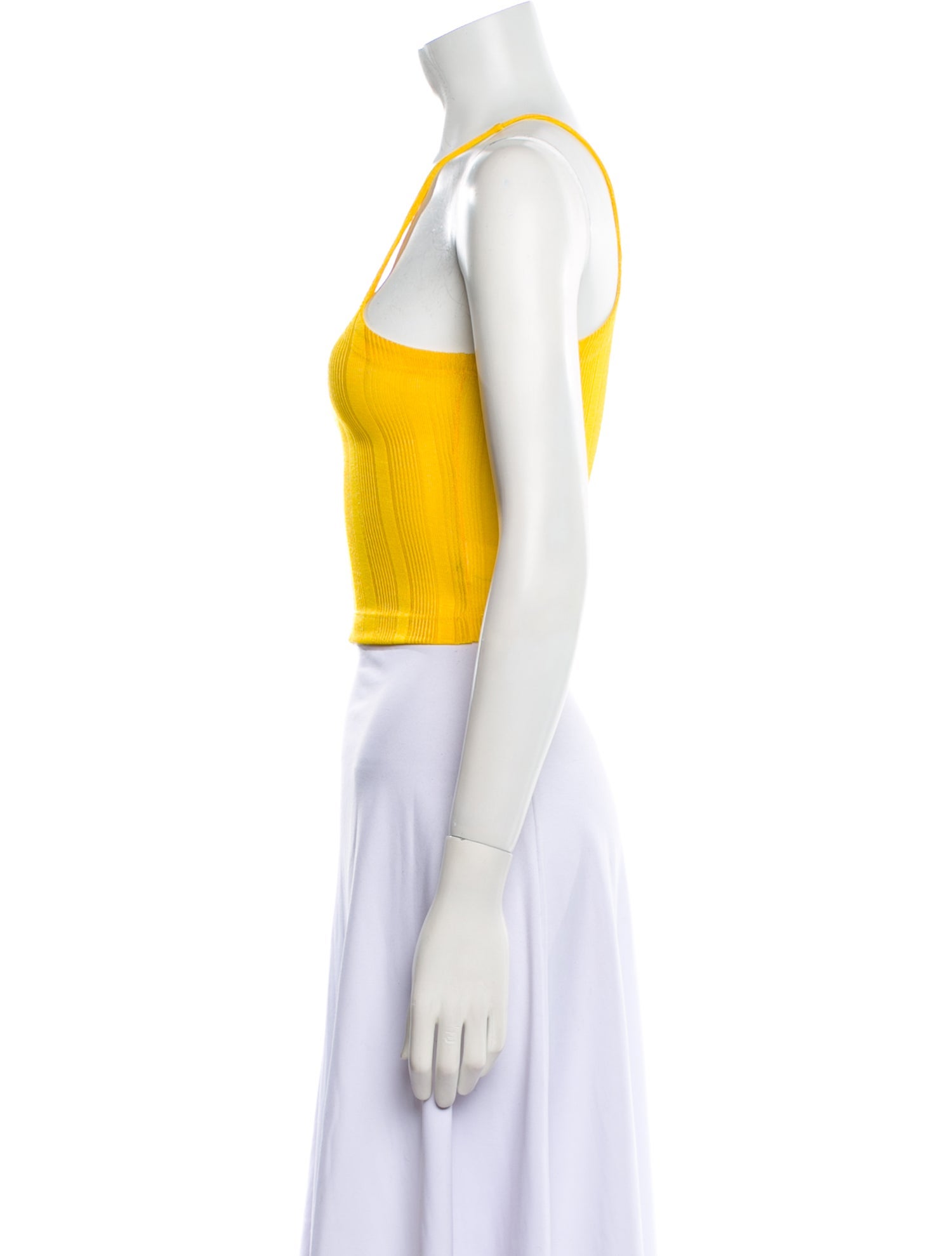 éliou One-Shoulder Sleeveless Crop Top