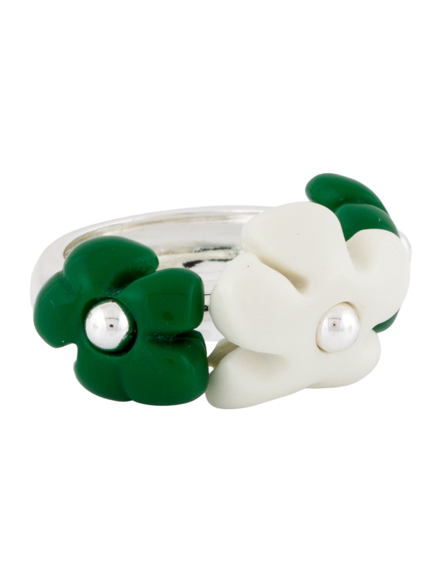 éliou Plastic Three-Flower Ring