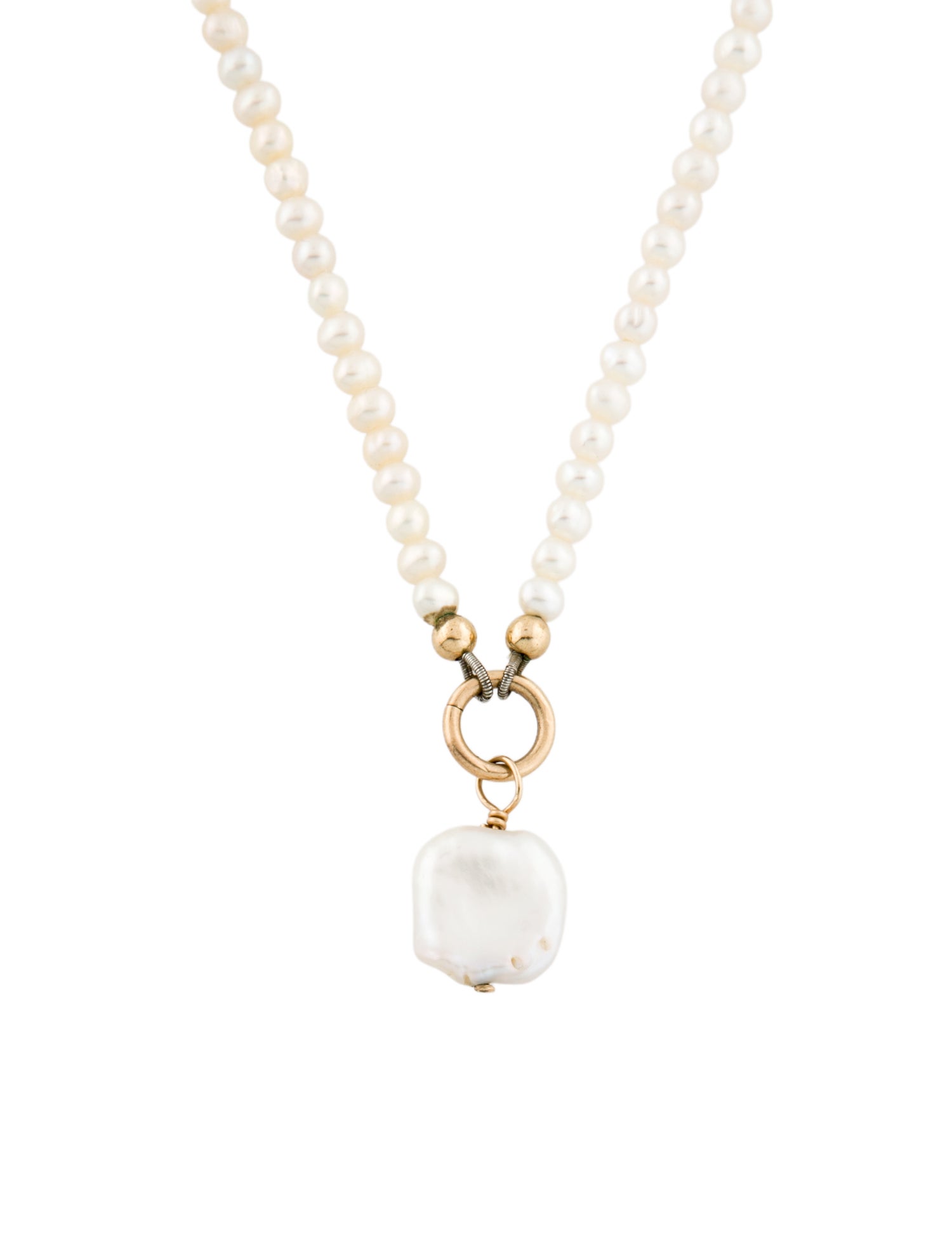 éliou Pearl Pendant Bead Strand Necklace