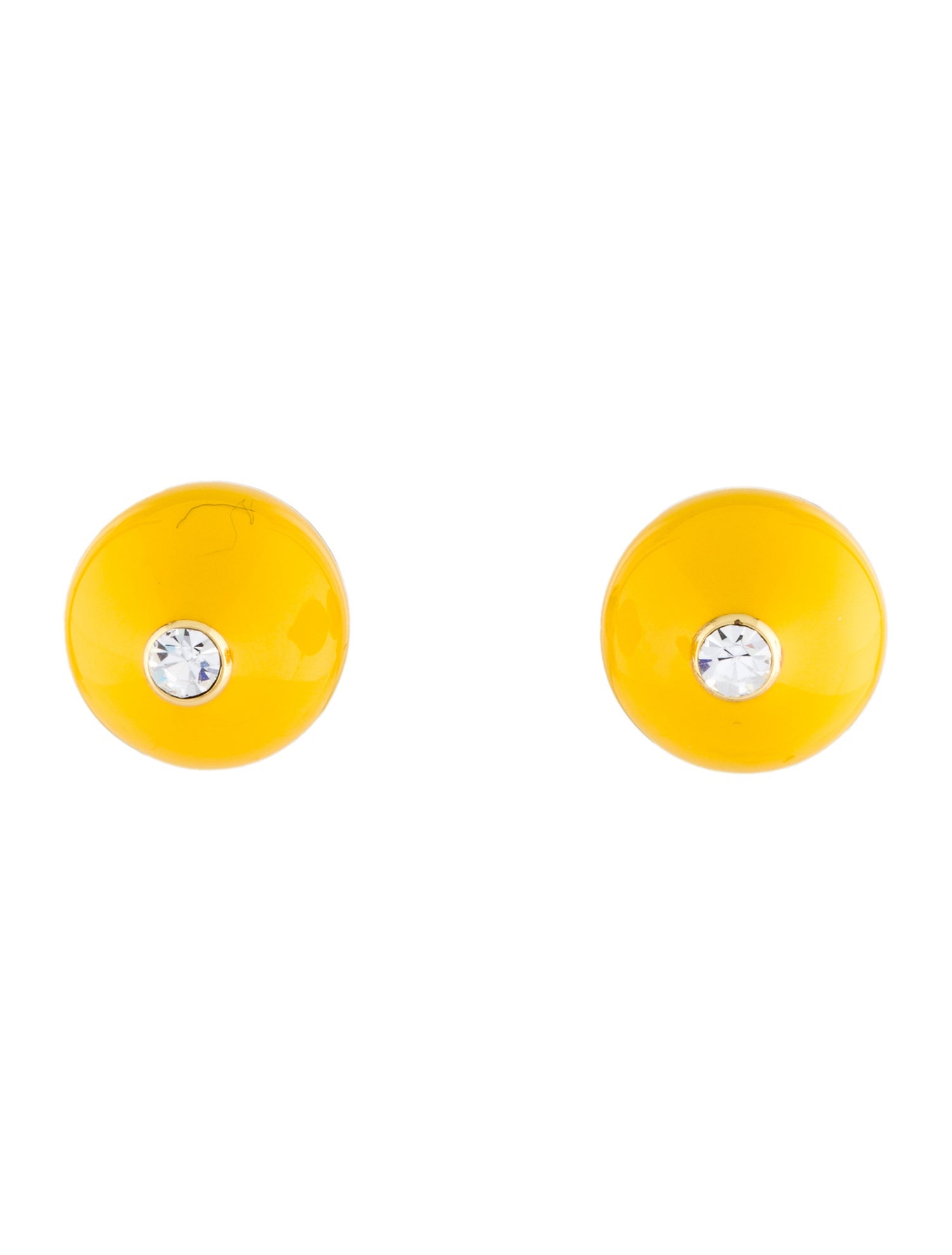 éliou Enamel, Jasper & Rhinestone Double Sided Stud Earrings