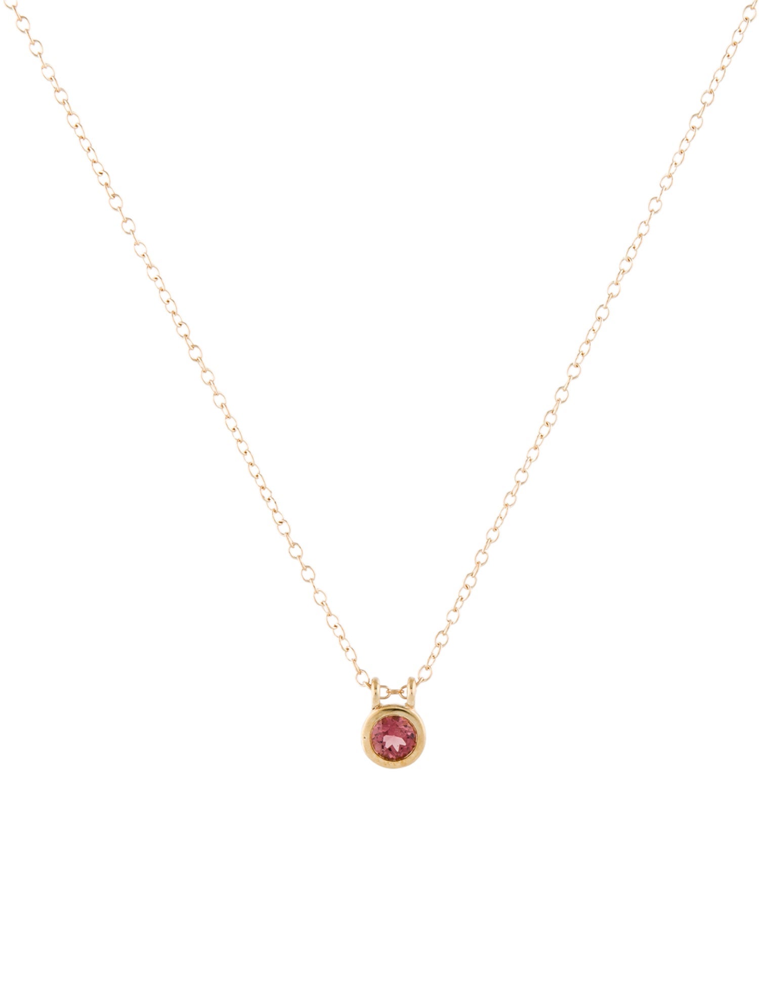 Elizabeth Street 18K Tourmaline Pendant Necklace