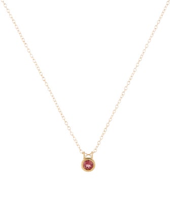 Elizabeth Street 18K Tourmaline Pendant Necklace