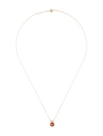 Elizabeth Street 18K Tourmaline Pendant Necklace