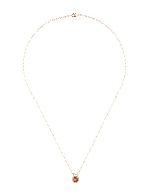 Elizabeth Street 18K Tourmaline Pendant Necklace