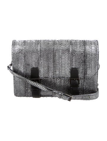 Elisabeth Weinstock Snakeskin United States Crossbody Bag w/ Tags