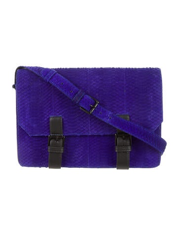 Elisabeth Weinstock Snakeskin United States Crossbody Bag w/ Tags