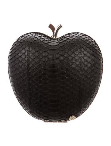Elisabeth Weinstock Snakeskin New York Apple Clutch