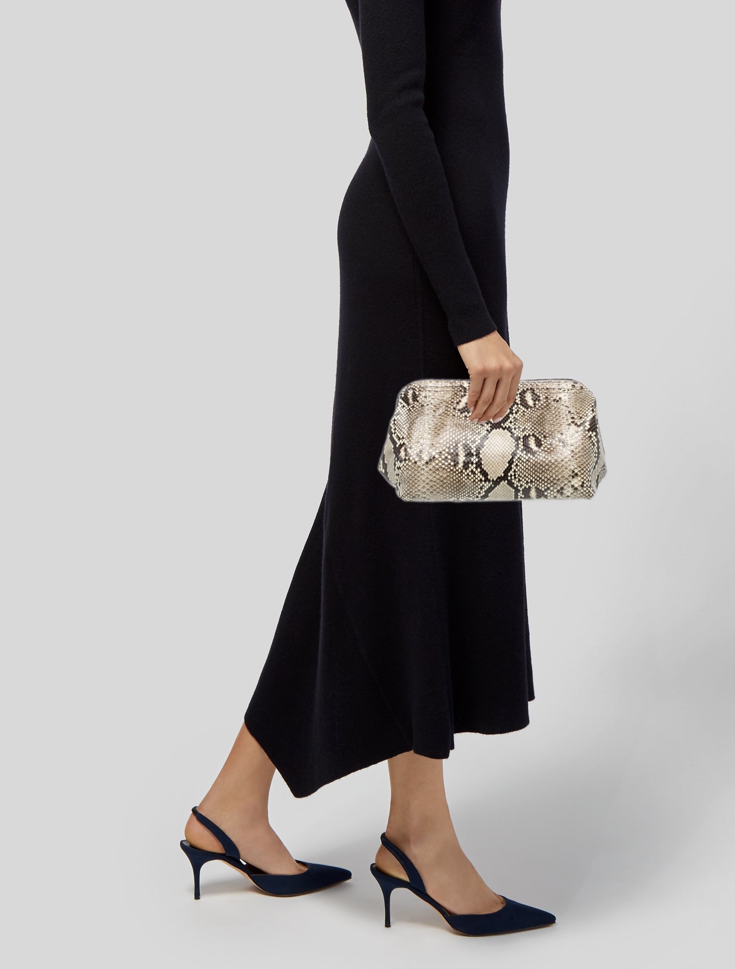 Elisabeth Weinstock Snakeskin Clutch
