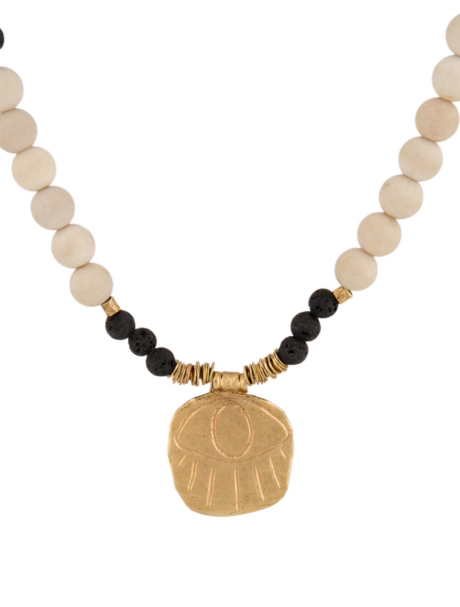 Elise Tsikis Multistone Pendant Necklace