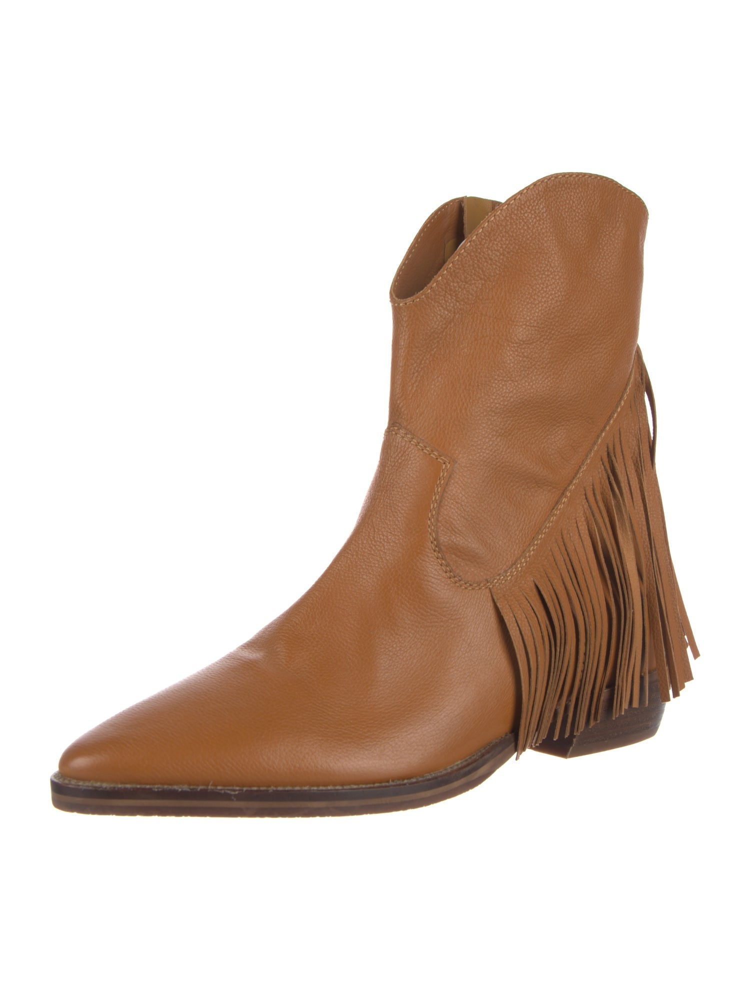 ELVIO ZANON Leather Western Boots