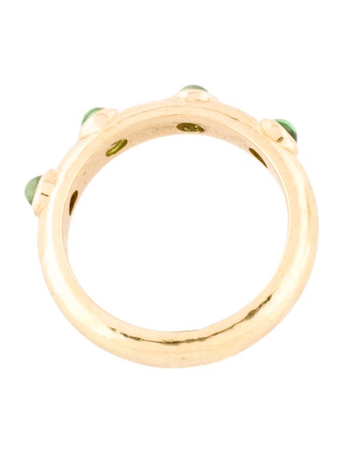 Elizabeth Locke 18K Tsavorite Stack Ring