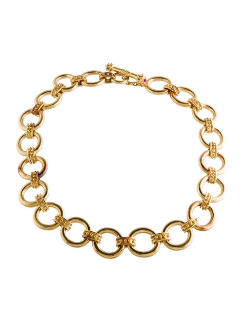 Elizabeth Locke 19K Elba Link Necklace