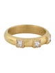 Elizabeth Locke 19K Diamond Square Stack Ring