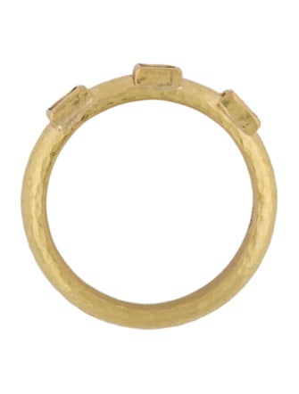 Elizabeth Locke 19K Diamond Square Stack Ring