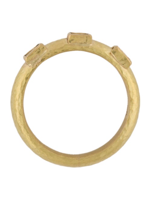 Elizabeth Locke 19K Diamond Square Stack Ring