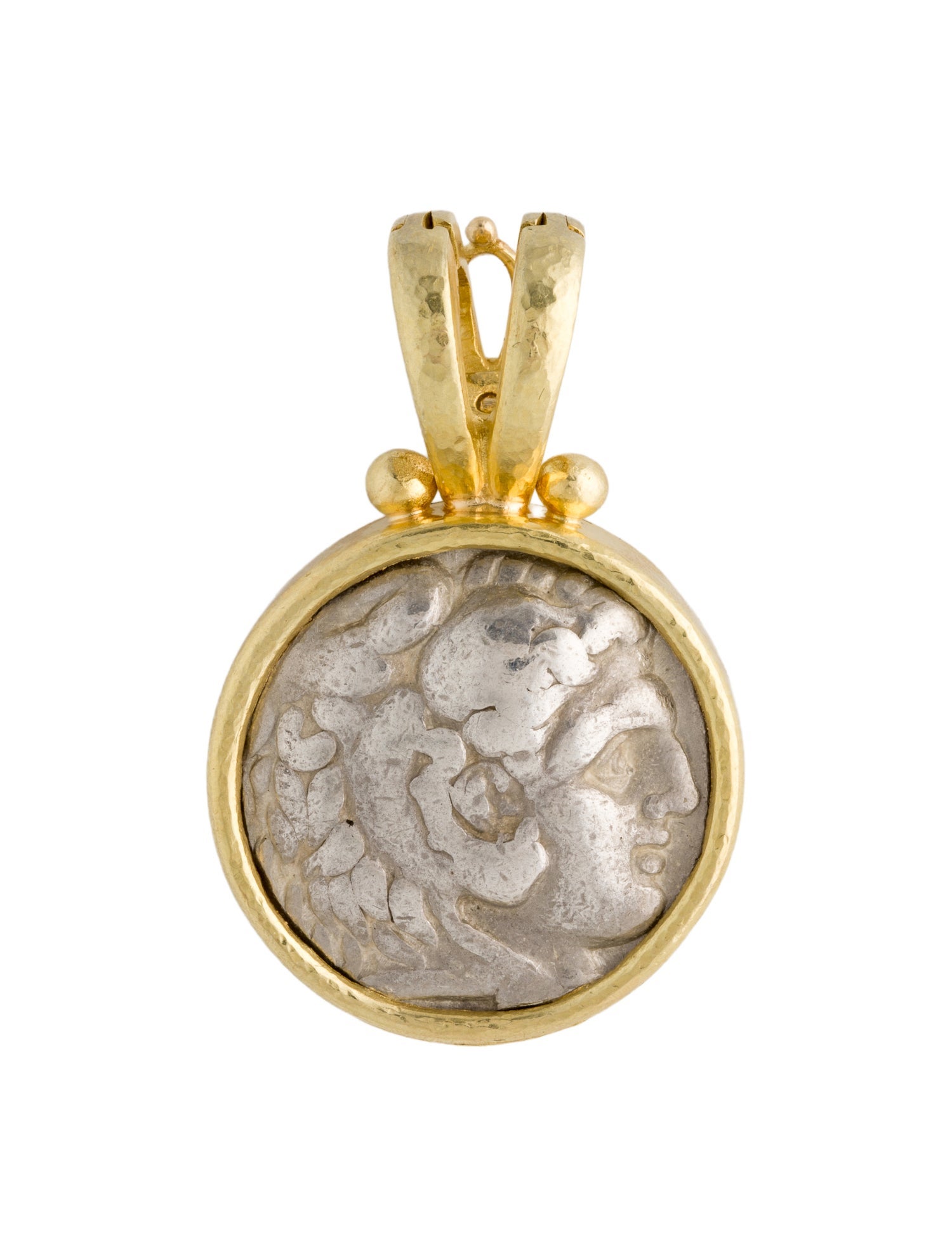 Elizabeth Locke 19K Coin Pendant