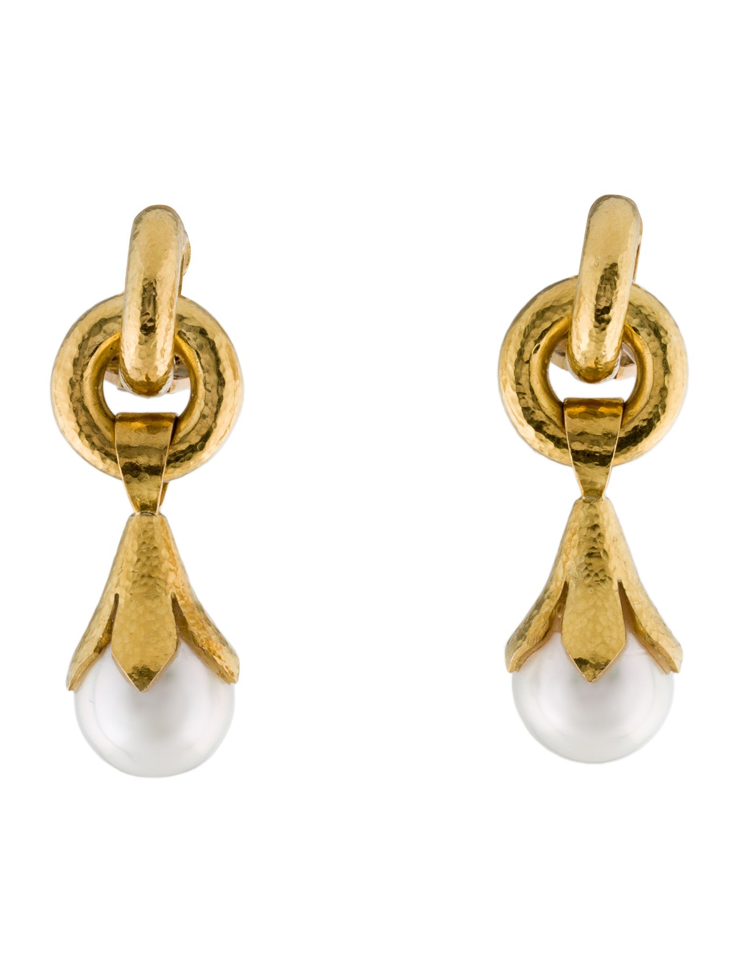 Elizabeth Locke 19K Pearl Cheerio Convertible Drop Earrings