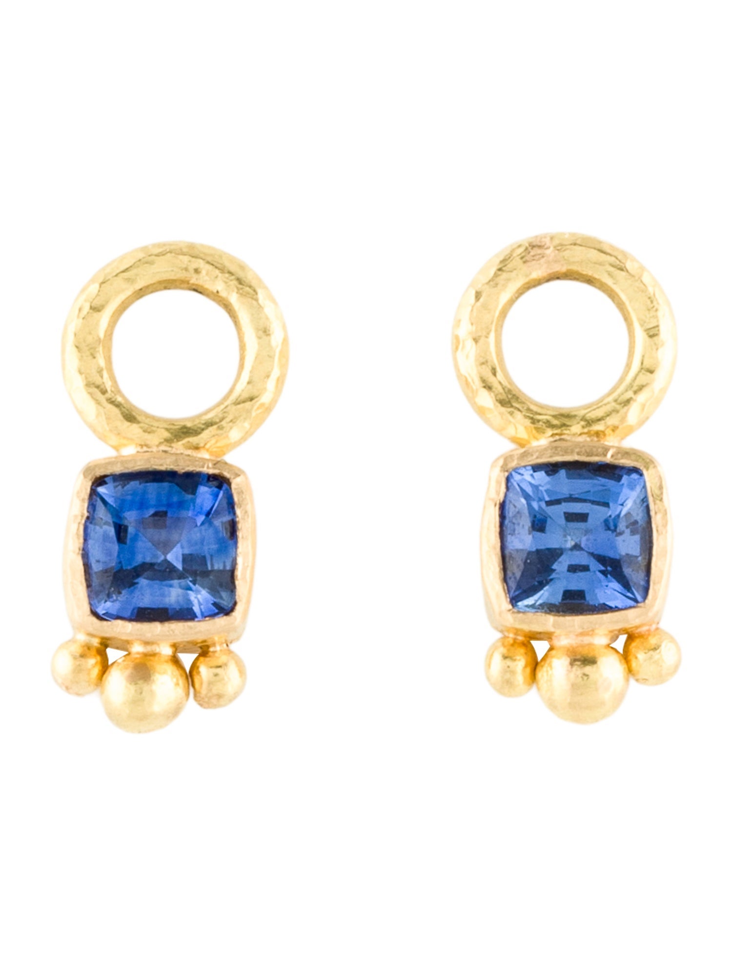 Elizabeth Locke 19K 1.25ctw Sapphire Earring Enhancers