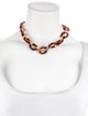 Elizabeth Locke 18K Carnelian Link Necklace