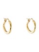 Elizabeth Locke 19K Big Baby Hammered Hoop Earrings