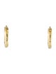 Elizabeth Locke 19K Big Baby Hammered Hoop Earrings