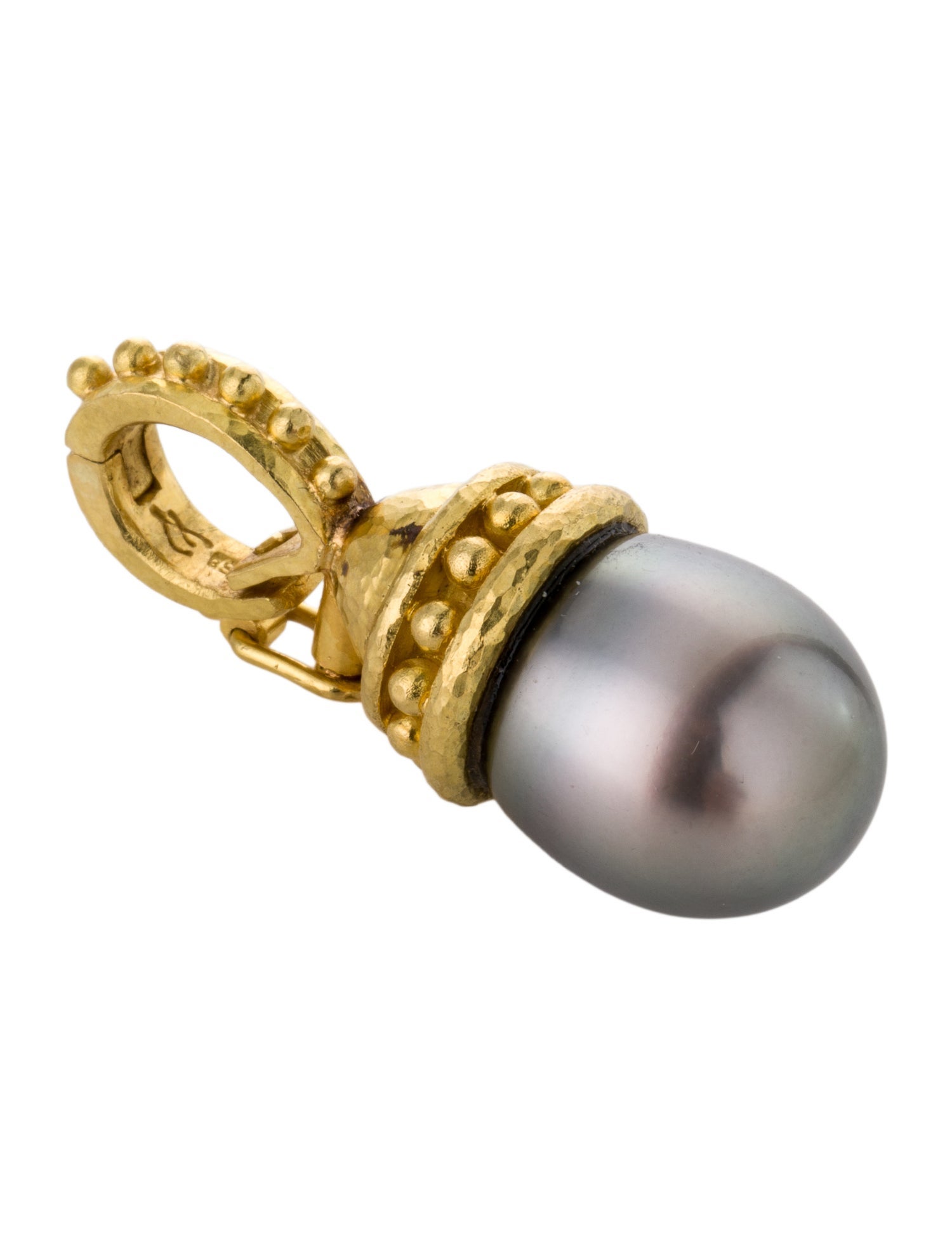 Elizabeth Locke 19K Pearl Pendant