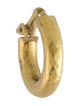 Elizabeth Locke 19K Baby Hammered Hoop Earring